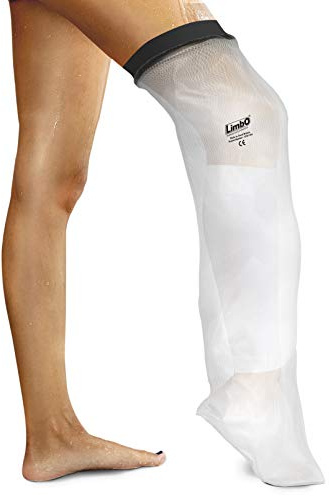 LimbO Waterproof Protectors Cast and Dressing Cover - Adult Half Leg (M80S: 41-54 cm Above Knee Circ. (Under 5’5))