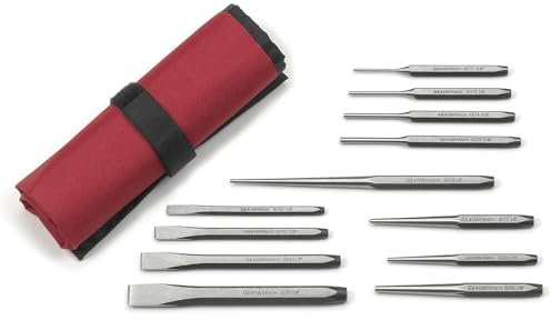 GEARWRENCH 12 Piece Punch and Chisel Chrome Set | 82305