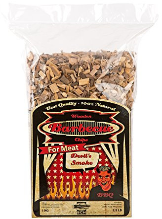 Axtschlag Devil Smoke 100G00M1500V Lot de copeaux de Bois de Fumage 1 kg 1 kg Devil´s Smoke - Spezialmischung für Fleisch