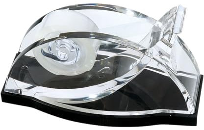 Wedo 609001 Acryl Klebefilmabroller (Acryl Exklusiv) glasklar/schwarz