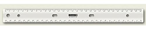 Brunnen 104977230 Lineal (für Schule und Büro 30 cm, zum Abheften, für 2- und 4-Ring-Mechaniken, glasklar)
