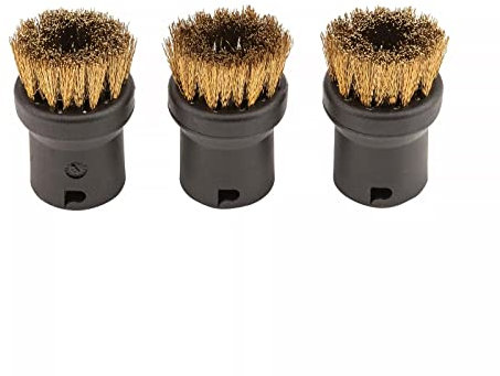 Kärcher Set of 3 Round Brushes With Brass Bristles For Steam Cleaners