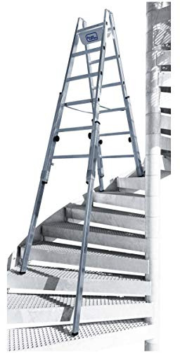 ILLER-LEITER Geis&Knoblauch Treppenhausleiter 61406 MultiFT 2x6 Sprossen Sprossenleiter 4039665012406