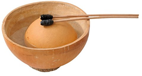 Wassertrommel Mali Ø 25-30cm Kürbis Standring Water Drum inkl. Sticks Percussion