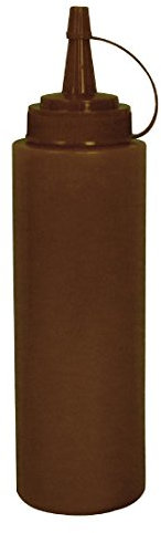 Vogue E624 Brown Squeeze Sauce Bottle, 8 oz.