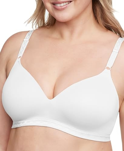 Warner's womens Cloud 9 Super Soft Wireless Lightly Lined Comfort 1269 bras, White, 36A US