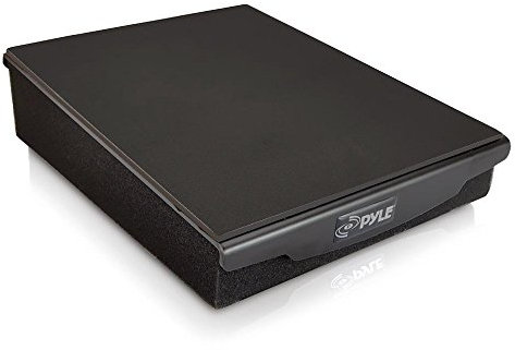 Pyle - Espuma elevadora con amortiguación de audio para altavoces, aislamiento acústico, estabilizador de retroceso, base de goma para monitor de estudio, subwoofer, PSI04,19 x 23,1 x 5,8 cm