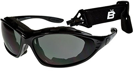 Birdz Eyewear Birdz Thrasher Convertible Padded Sunglasses Black/Smoke ML
