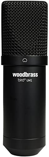 Bird Woodbrass UM1 Noir - Microphone USB Cardioïde à Condensateur PC et Mac pour Broadcast et Enregistrement Streaming, Podcasting, Conférence, Home Studio Mao, Voix Off