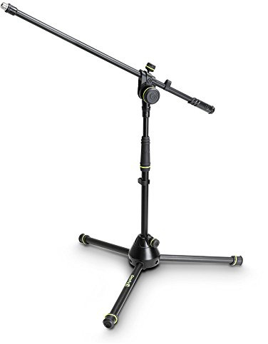 MS 4221 B Gravity Short Microphone Stand with Tripod Klappfuß and 2 Point Boom