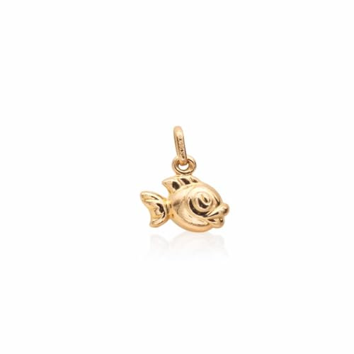Fisch Charms Anhänger echt 14 Karat Gold 585 (Art.206019)