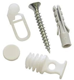 Gardinia - Juego de rieles para Cortinas (plástico, 0,1), Color Blanco