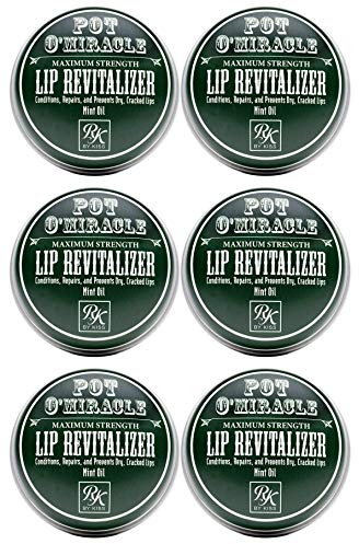 Ruby Kisses Pot O' Miracle Maximum Strength Lip Revitalizer Lip Balm (Mint-6 Pack)