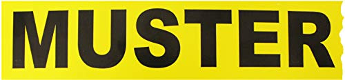 6 Rollen Klebeband Muster Rolle 50 mm x 66 lfm gelb Paketband Packband Warnband Hinweisklebeband
