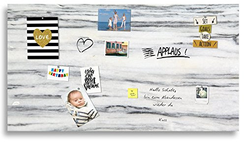 cuadros-lifestyle Markerboard/Magnettafel/Whiteboard aus Acrylglas | Verschiedene Größen | Marmoroptik | inkl. Boardmarker und 10 Supermagneten, Größe:200x100 cm