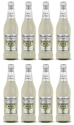 Fever-Tree Refreshingly Light Ginger Beer 8 x 500ml Bottles
