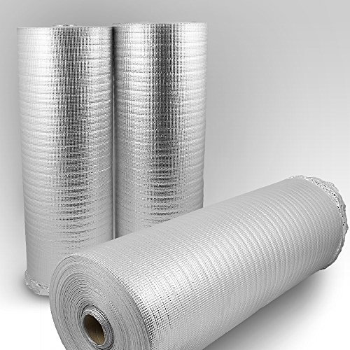 MS-Point Trittschalldämmung mit Alu-Dampfsperre PE-Schaumfolie Dämmung Unterlage Laminat Parkett Stärke:2mm (100m)