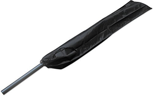 Woodside Black Standard Waterproof Outdoor Garden Umbrella Parasol Cover Heavy Duty 600D Material 1.54m x 0.33m/5ft x 1ft 5 YEAR GUARANTEE