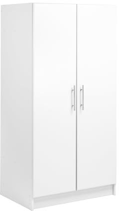 Prepac stapelbart väggskåp 81 cm Elite 32 Wardrobe Cabinet Vitt