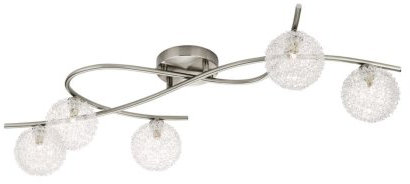 Massive Deckenbogen, Metall, Silber, 88 x 32 x 16.5 cm