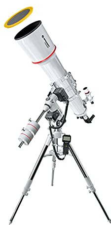 Bresser Messier Teleskop mit Montierung AR-152L/1200 EXOS-2 GoTo Hexafoc | Mond, Planeten, Deep Sky, Achromat, Astrofotografie, Äquatoriale Montierung, Nachführung, Handyadapter, T2 Anschluss