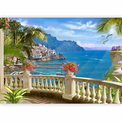 Fotomurales B&D XXL - 400x280 cm XXL Papel pintado tejido no tejido Decoración de Pared decorativos Murales moderna de Diseno Fotográfico Italia Mar Paisaje Naturaleza c-B-0101-a-a #05