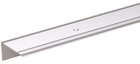 Alberts 484040 Treppenkanten-Schutzprofil | Aluminium, silberfarbig eloxiert | 2000 x 45 x 23 mm
