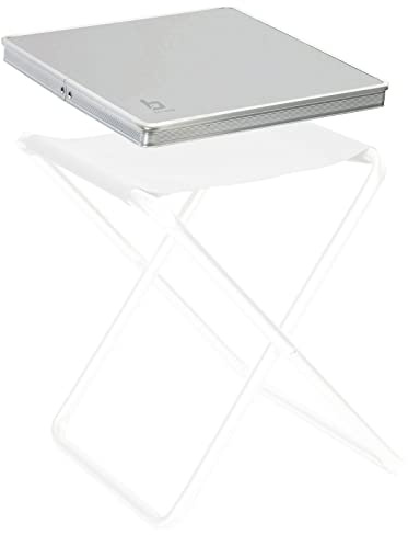 Bo-Camp Alu Tisch Platte Klapp Hocker Tablett Falt Angler Sitz Auflage Camping, Grau