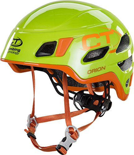 Climbing Technology Orion 6X94209AB1CTSTD Casco, Verde/Naranja, L/XL