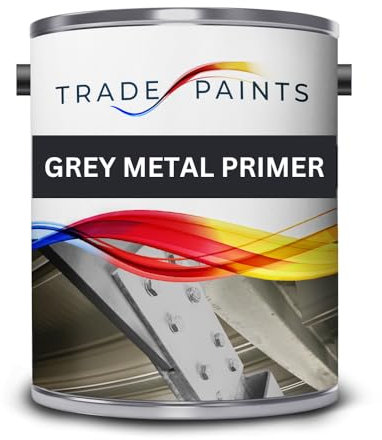 Trade Paints Grey Oxide Bare Metal Primer – 5L - Anti-Corrosion Protection, Fast Drying, High Coverage, Durable Primer for Metal Surfaces