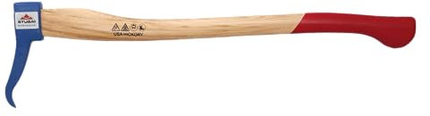 STUBAI Handsappel | hochwertiger, bruchfester Hickorystiel | 700 mm, 650 g Kopfgewicht | Gesenkgeschmiedet | zum Aufnehmen und Transportieren von Holzstücken und Baumstämmen