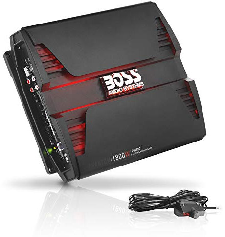 BOSS Audio Systems PF1800 4 Channel Car Amplifier - 1800 Watts, Full Range, Class A-B, 2-4 Ohm Stable, Mosfet Power Supply, Bridgeable