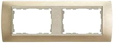 Simon 82924-34 placa de pared y cubierta de interruptor Champán