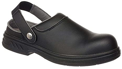 Portwest FW82 Sandalo di sicurezza SB AE WRU Scarpe da lavoro, Unisex - Adulto, SRC, Nero (Nero Bkgr), 34 EU (1 UK)