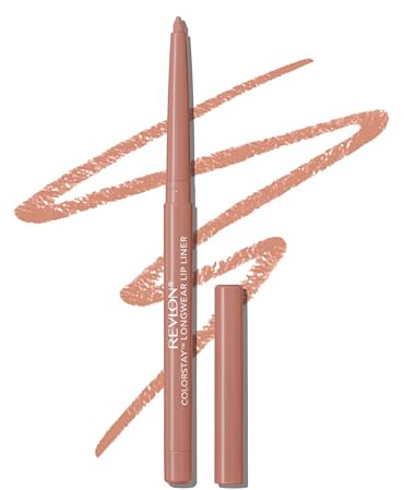 Revlon Colorstay Lip Liner Makeup with Built-in-Sharpener, Longwear Rich Colors, Smooth Application, 685 Natural, 0.01 oz