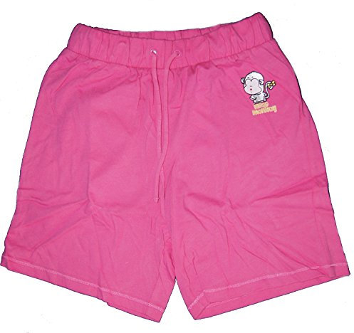 Schiesser Mädchen Sweathose Jogginghose Freizeithose lang und kurz Miss Monkey mit Aufdruck (128, kurz)
