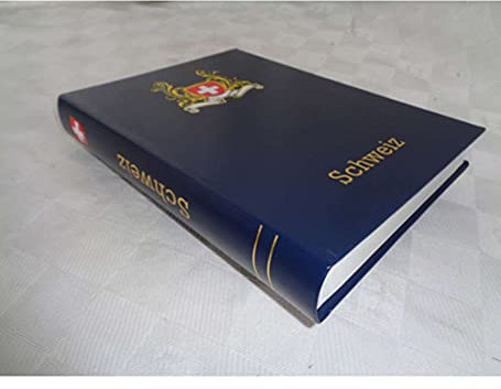 Goldhahn Leuchtturm 60 weiße Seiten Einsteckbuch Einsteckalbum Europa-Album Schweiz Briefmarken für Sammler