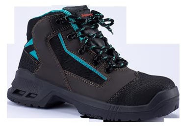 Bacou Cerata Chaussures de Sécurité 6246102 en Cuir Pleine, Tige en Cuir, Doublure à Structure 3D Antibactérienne, Embout de Sécurité SPACIUM™ 200 Joules, Marquage HI CI SRC, Pointure 43, 6246102-43/7