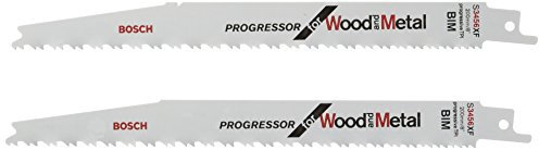 Bosch Professional Säbelsägeblatt S 3456 XF Progressor for Wood and Metal (für Holz und Metall, Zubehör Säbelsäge) 200 mm