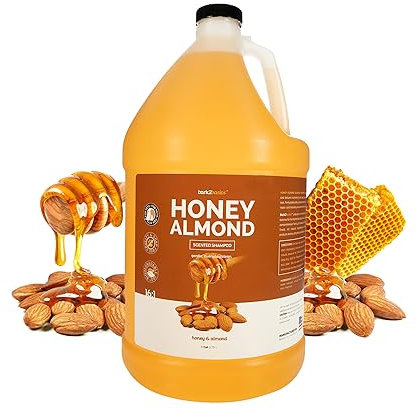 Bark2Basics Honig & Mandel Hund Shampoo, 1 Gallone | Einzigartige Kräutermischung, Feinste Natürliche Inhaltsstoffe, Handgefertigt, Schützt Und Repariert Haut Und Fell