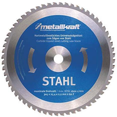 Stürmer Sägeblatt Stahl Ø305 x 2,2 x 25,4 mm Z60 (Gewicht 1 kg, 60 Zähne, Material Stahl) 3853051