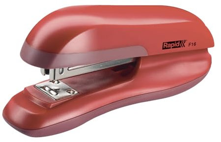 Rapid F16 Half Strip Stapler, 30 Sheet Capacity, Includes Staples, Stapling, Tacking and Pinning, Sweet Red, 23810503
