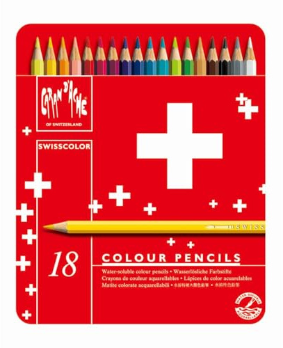 Caran d-Ache 1285.718 Crayons de Couleur Aquarellables