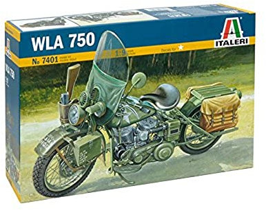 Italeri 510007401-1:9 WLA 750 US Military Motorcycles, Motorrad