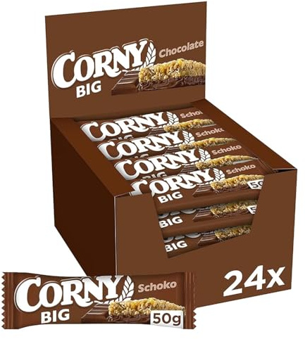 Müsliriegel Corny BIG Schoko, mit Erdnüssen und Schoko, Großpackung 24x50g