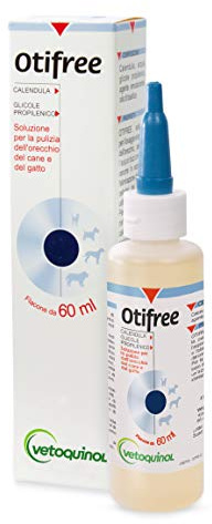 Otifree Soluzione per La Pulizia Dell'Orecchio del Cane E del Gatto - 60 Ml