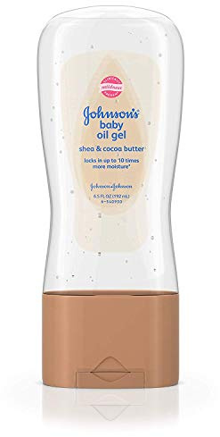 Johnson & Johnson Huile pour bébé Gel karité et de cacao Beurre 6,5 Oz (2 Pack)