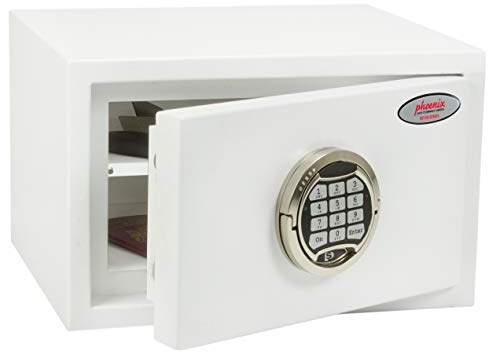Phoenix SS1181E Fortress Stufe S2 Tresor Safe Elektronik Sicherheitsschloss Möbeltresor 220 x 350 x 300 mm, Weiss