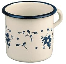 IBILI 918508 Gobelet, Acier, Blanc/Bleu, 10.0 x 10.0 x 12.0 cm