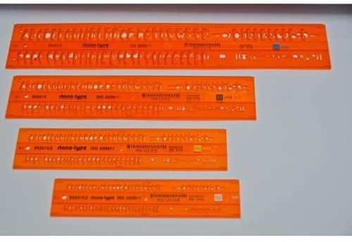 Standardgraph 4er Schriftschablonensatz